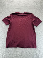 Croft & Barrow T-Shirt Mens XLT Maroon Red Textured Knit Easy Care V-Neck Basic