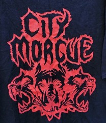 City Morgue My Bloody America XL T-Shirt Front & Back Tour Graphics,Black w/Red