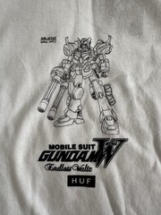 2x HUF Mobile Suit Gundam Wing Deathscythe Heavy Arms Schematics T-Shirt Medium