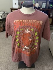 Smashing Pumpkins Gish T-Shirt S/M Mens Maroon Grunge Band Distressed Oversized