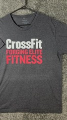 Reebok CrossFit Shirt Mens XL Gray Forging Elite Fitness Graphic Tee Gym