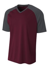 A4 Short Sleeve Moisture Wicking Dri-Fit Strike Raglan Jersey T-Shirt – N3373