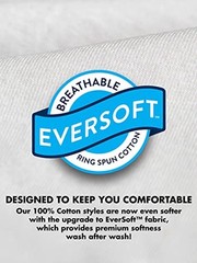 Fruit Of The Loom Men’s Eversoft Cotton Stay Tucked Crew T-shirt, Tall