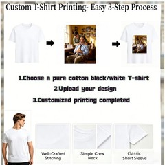 Father’s Day Custom T Shirt Personalized Name Photo Gift For Loving Father