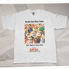 Xanax Anxiety Has Many Faces Funny Vintage Unisex T-Shirt Size S-5XL