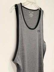Under Armour UA Tech Tank 2.0 Men’s Sz Medium Gray Polyester Performance 1328704