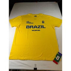 FIFA World Cup 2026 Brazil Shirt Mens Large Yellow Outerstuff Soccer Tee NWT
