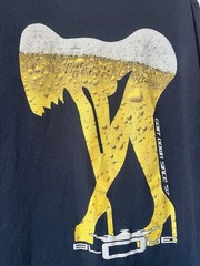 Vintage Y2K Parody “Blo-me” Woman Body Filled with Beer Casual/Party Shirt XL