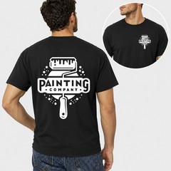 Men Personalised Work T Shirt Custom Trade Company Logo Mechanic Plumber Painter
