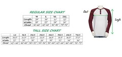 Styllion Big and Tall – Mens Raglan Henley Baseball Shirts – Long Sleeve – RHLS