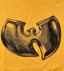 Wu-Tang Clan T-Shirt Graphic Print Rap Tee Yellow Adult Size Large