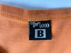 Complexo B Hand Print Graphic Crew T-Shirt Orange Brazil Catholic Religious