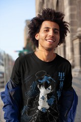 Anime Black Butler Ciel Phantomhive Graphic Black T-Shirt All Size