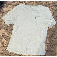 Johnnie-O Men’s Seafoam Blue Pocket T-Shirt 100% Cotton Size M