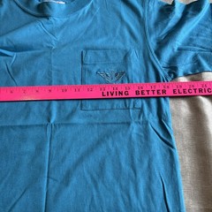 Vintage Dockers T Shirt Teal Made In USA Sz M (12-14) NWT See Description