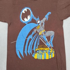 Vintage Batman Shirt Mens Small DC Comics Dark Knight Gotham Signal Bat Adult*