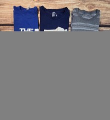 (Lot Of 22) Mens T-shirts Long/Shortsleeve Button Up Hooded Jacket Pre-owned