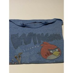 Angry Birds Wingman T Shirt Tee Shirt Lg adult teen Blue animation cartoon pics