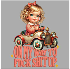 T-SHIRT-ON MY WAY TO F**K S**T UP