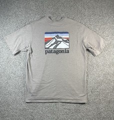 Patagonia Responsibili T Shirt Men Small Gray Chest Pocket Crew Neck Regular Fit