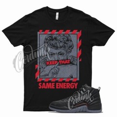 Black ENERGY Shirt for J1 12 Utility Grind Bright Crimson Gym University Red