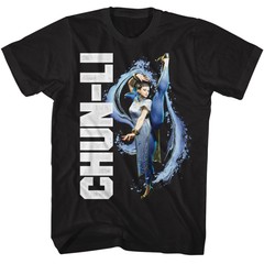 Street Fighter Chun Li Splatter Kick Gaming Shirt