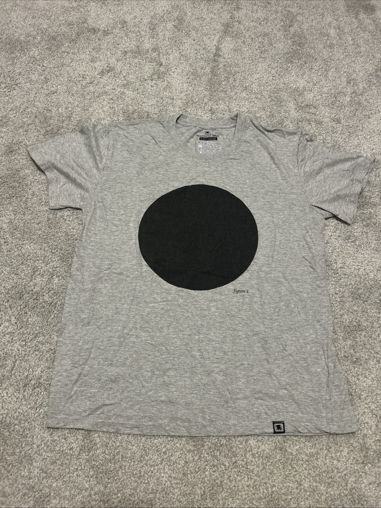 Curiosity Box Uranus Is A Black Hole Graphic Print Tee Shirt Gray Size Large