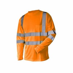 L&M Hi Vis T Shirt ANSI Class 3 Reflective Tape Safety Long Short Sleeve