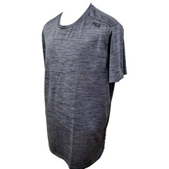 Fila Sport Running Men’s Size XXL Gray Pinstripe Athletic Crew-Neck T-Shirt