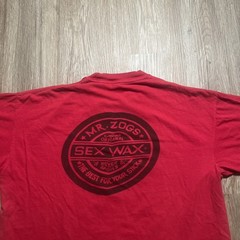 Vintage Sex Wax Tshirt Early 80s Red Large Two Sided Surfing Surf Culture Punk