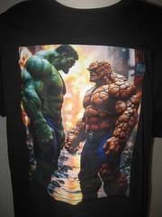 Hulk vs The Thing Marvel Classic Tv Comic Book Cool Gift Vintage Retro T Shirt