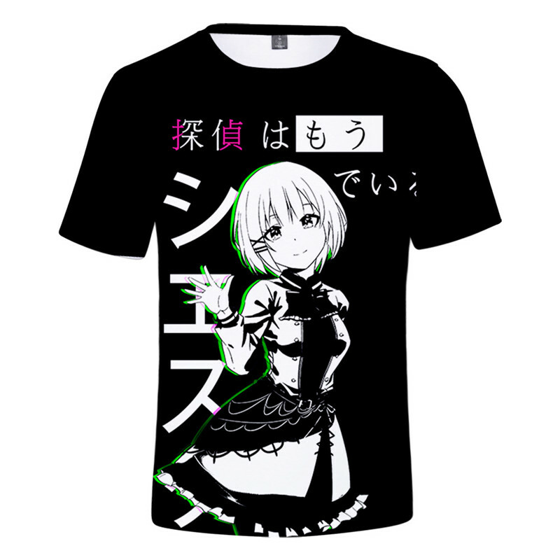 Anime la detective esta muerts Siesta T-shirt Unisex Adult Teen Sports Shirt