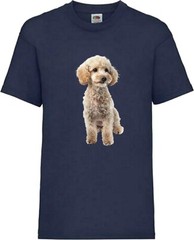 Miniature Poodle White Dog Pet Family Novelty T Shirt Various Colours And Sizes